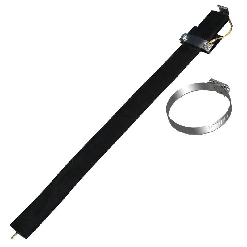 Black car electrostatic grounding chain measuring 370mm with rubber housing and copper wire core