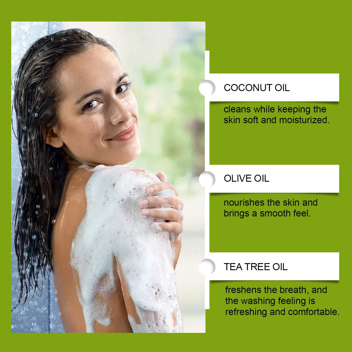Tea Tree Oil Skin Relief Soap 100g bar with coconut oil, olive oil and ginger root extract