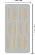 Box of no-glue eyelid stickers in non-woven fabric, showing L, M, and S size options.
