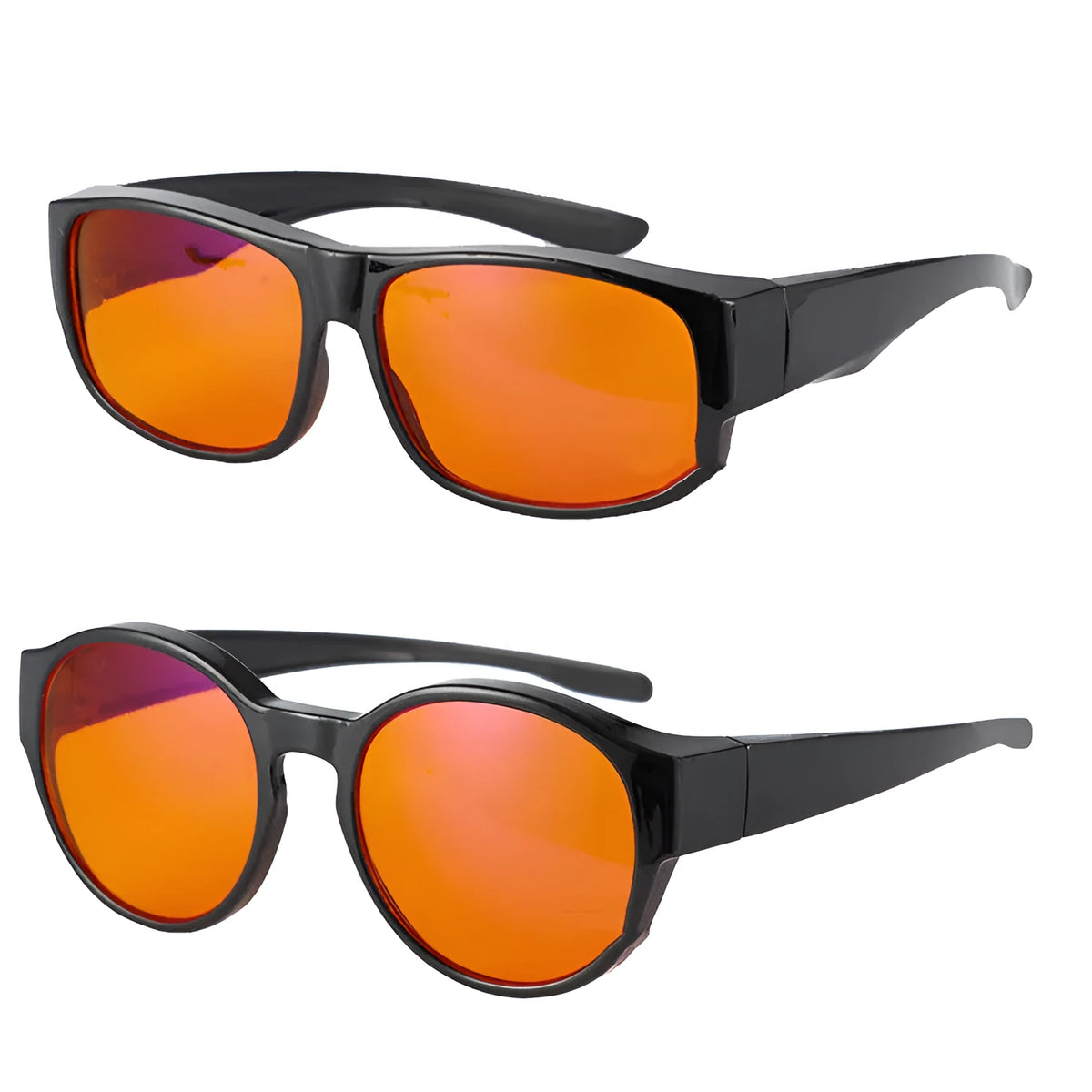 Anti-blue light glasses with PC frame, PRO lens and 1.8mm lens thickness in circle or square shape