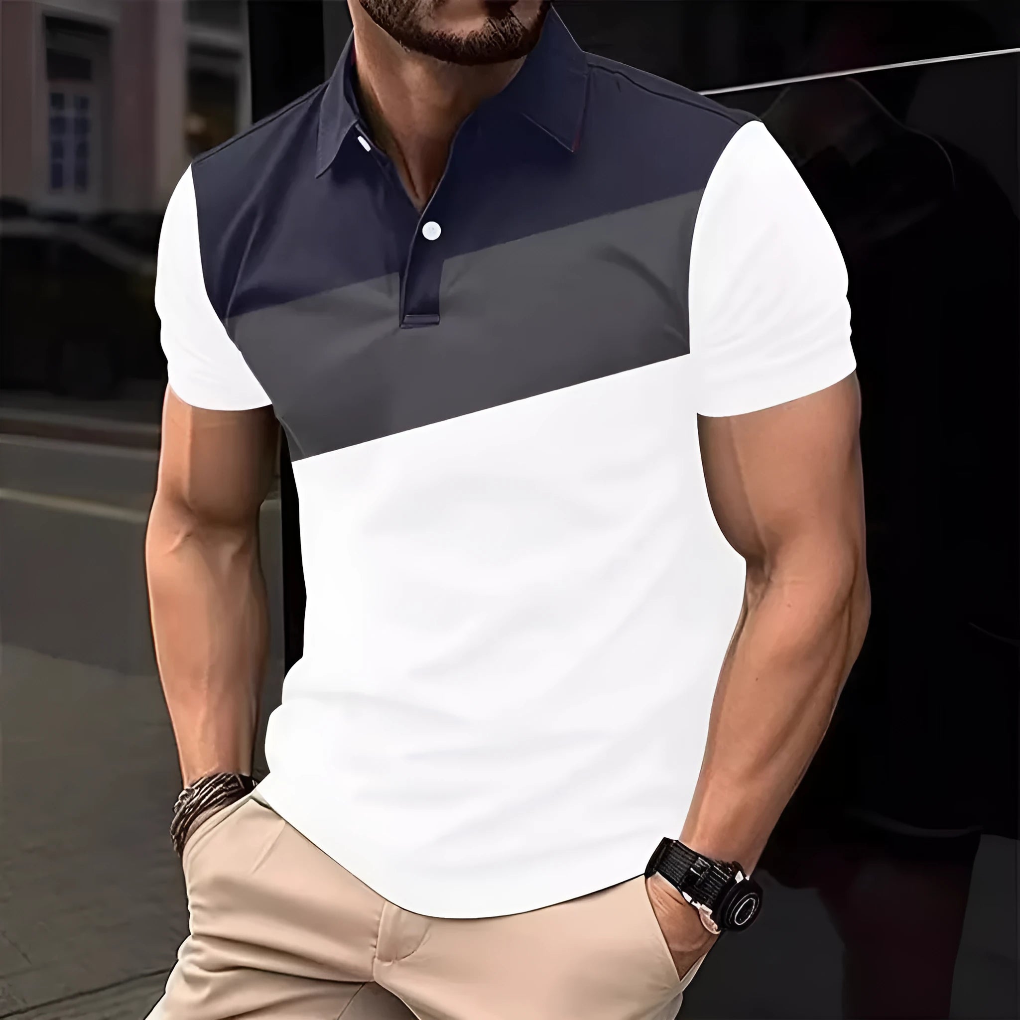 Men's loose fit 3D digital print T-shirt in pearl cotton polyester fabric, colour LMPL047
