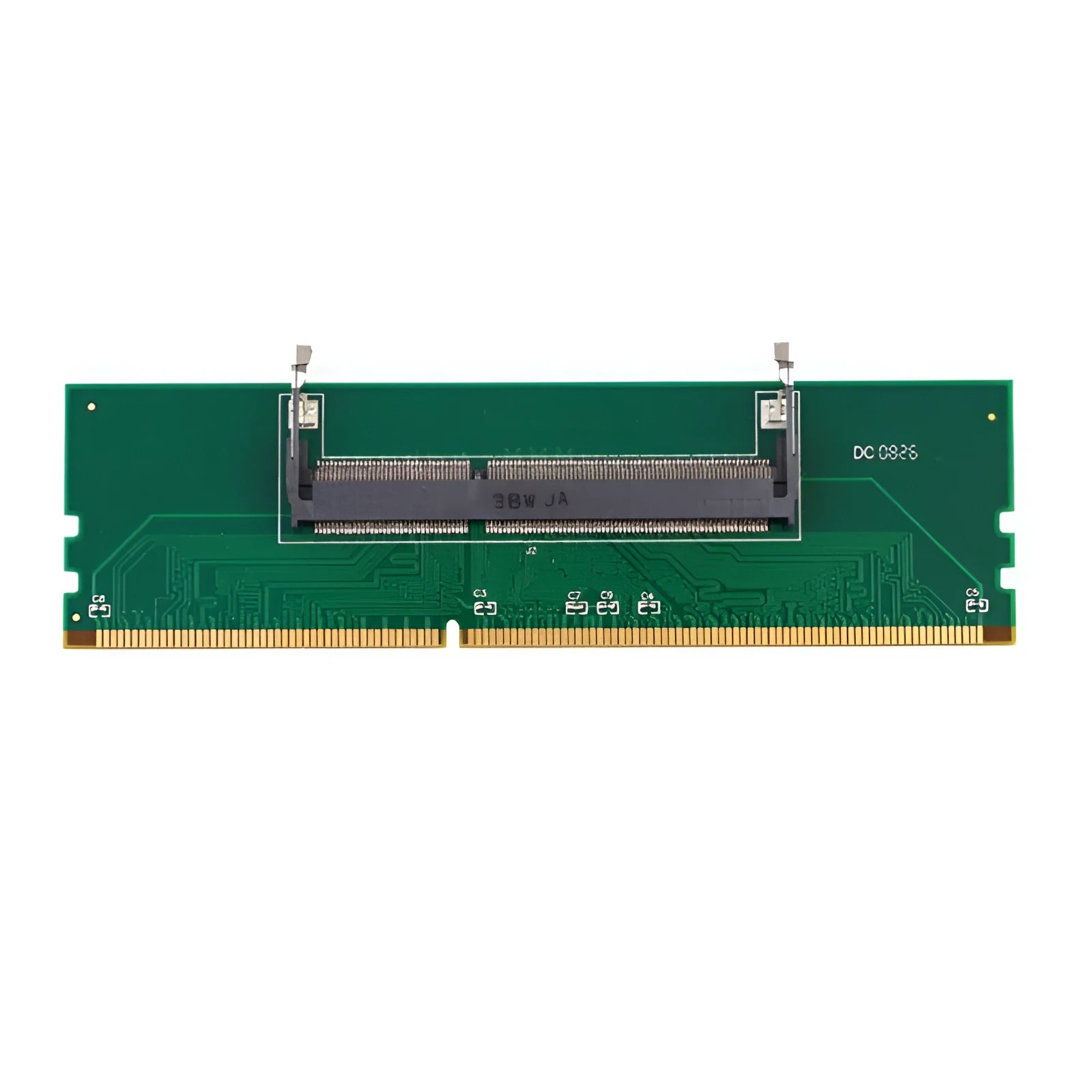 DDR4 laptop to desktop memory adapter card with electrostatic bag for testing laptop memory on desktop systems