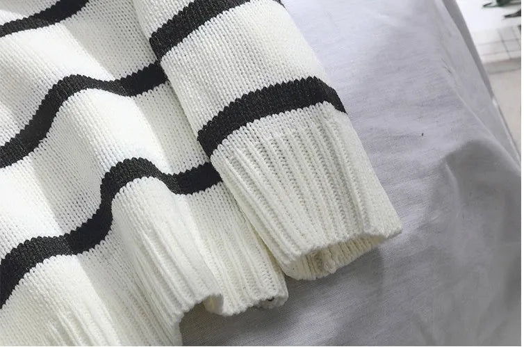 Men's and boys' polyester turtleneck sweater with embroidery, high neck or round neck, white or black, sizes S to XXL