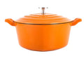 Heart-shaped enamel cast iron pot with lid, 11cm to 22cm, for soup and stew