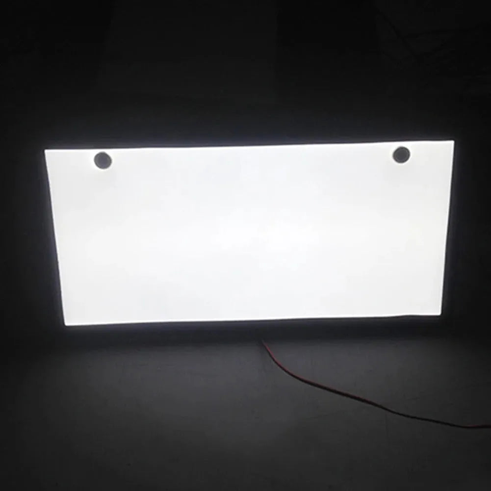 Two flat LED truck licence plate light bars with 15 LEDs each, showing plastic housing.