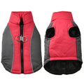Reflective pet coat in polyester with contrast colour shell, available in four colours and sizes XS to 2XL.