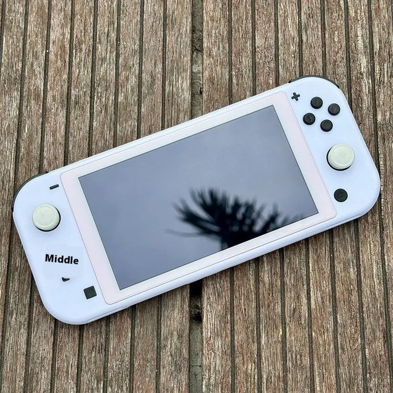 Switch Lite transparent watch style replacement housing shell with front and rear chassis, tempered film, and full button set, 231 x 104 x 30mm