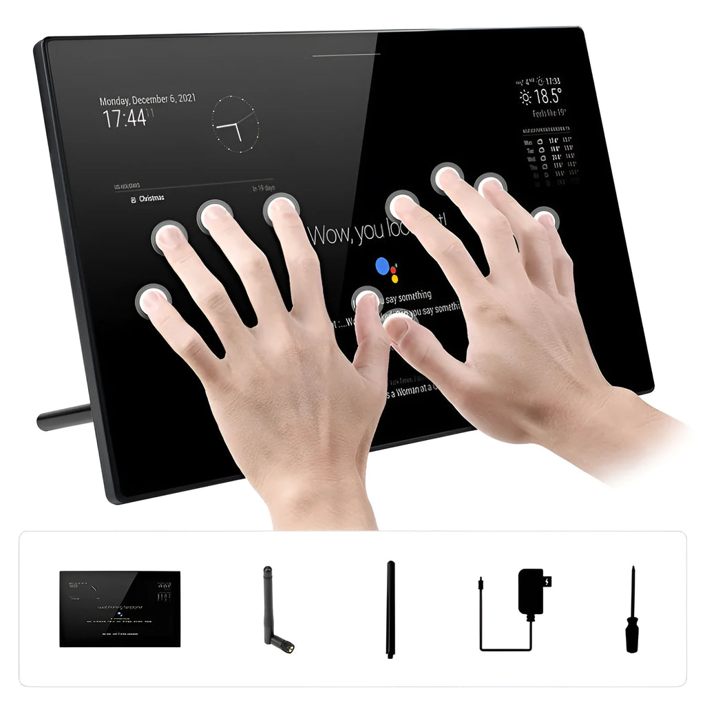 13.3-inch integrated computer voice assistant touch display with CM4 main control and ABS plastic housing