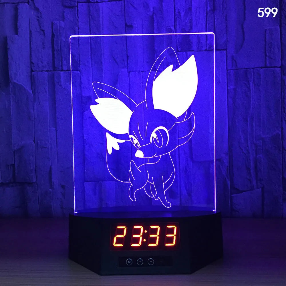 3D glowing dolphin night light LED table lamp with remote control on wooden surface