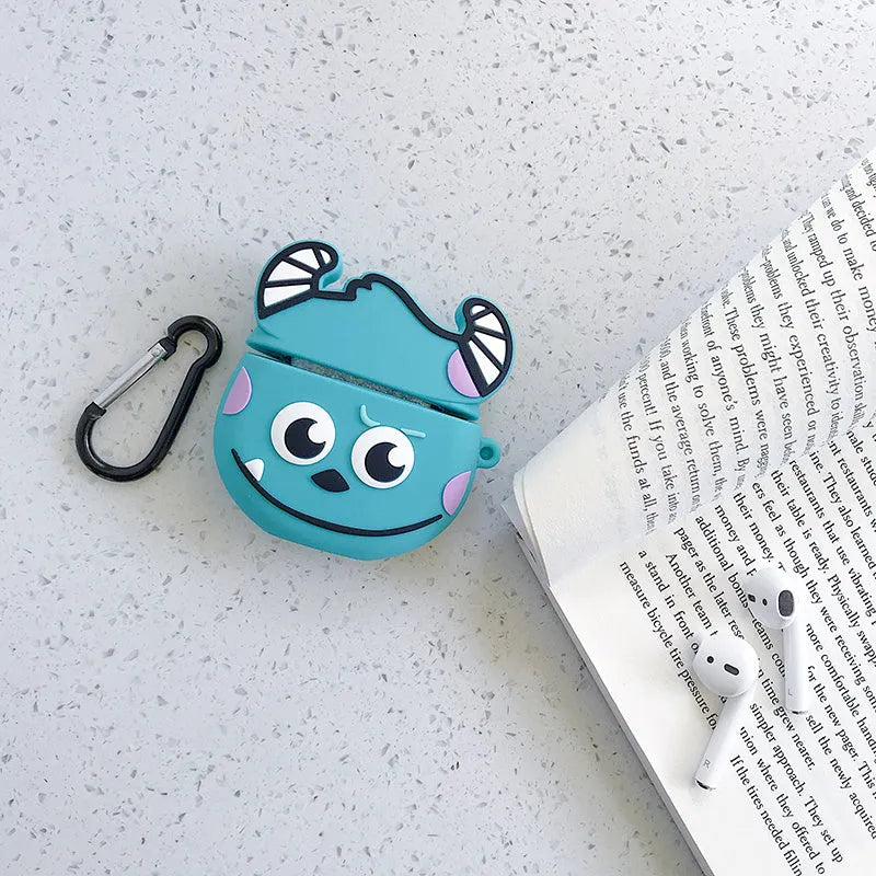 Cartoon animal silicone AirPods case in multiple colours for AirPods 1 and 2