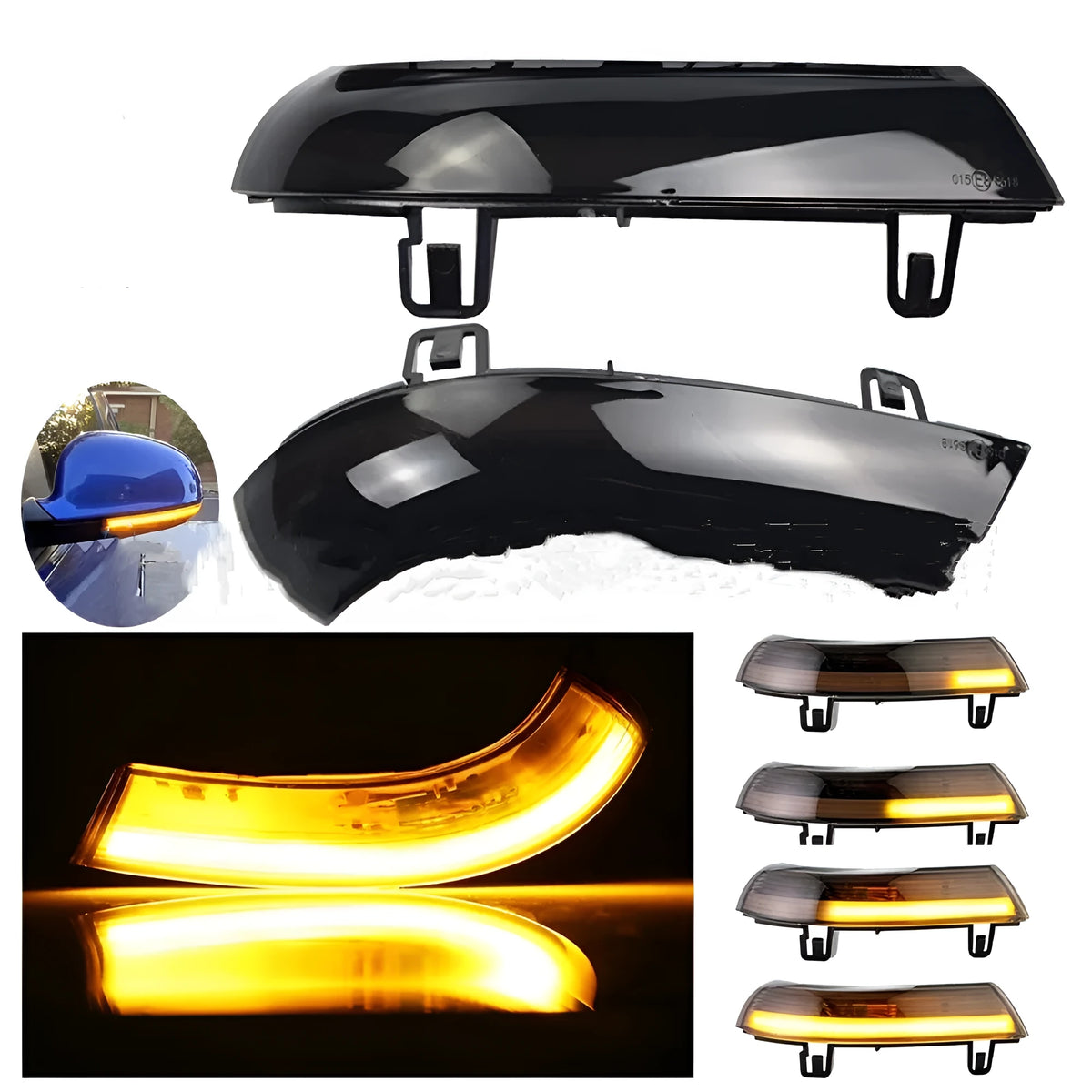 Volkswagen Golf MK5 running water dynamic turn signal light in ABS plastic