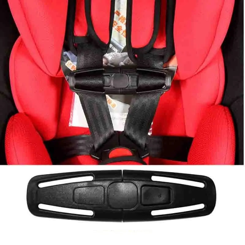 Black nylon seat belt buckle lock button for child safety seat 5-point harness systems