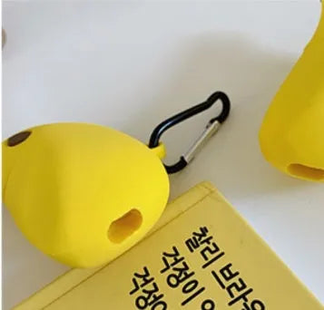 Yellow banana design silicone protective case for AirPods Pro wireless earbuds