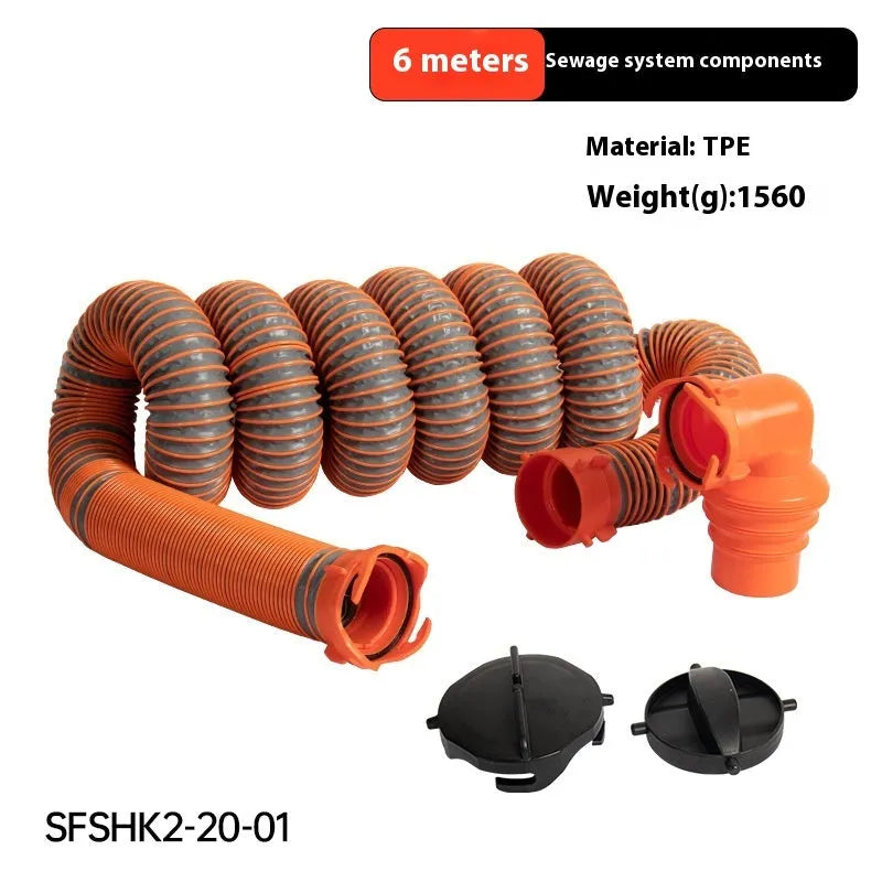 90-degree grey sewage hose elbow joint for caravan and marine wastewater drainage
