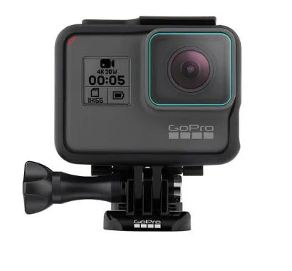 Transparent tempered glass lens and LCD screen protector set for GoPro Hero 5, 6, and 7 cameras