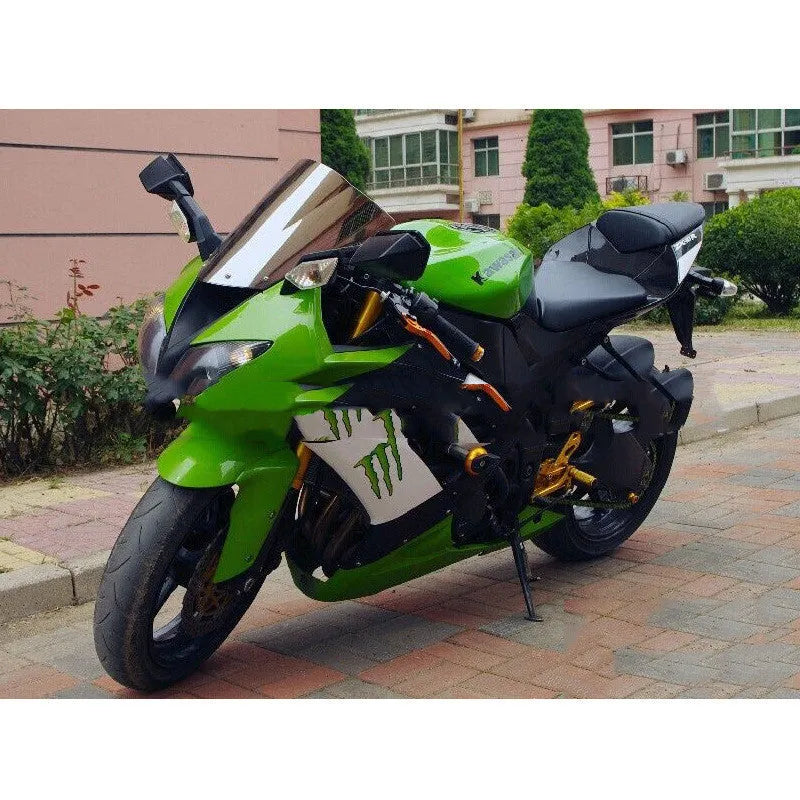Kawasaki motorcycle windscreen replacement in blue or brown tint for ZX-6R and ZX-10R models