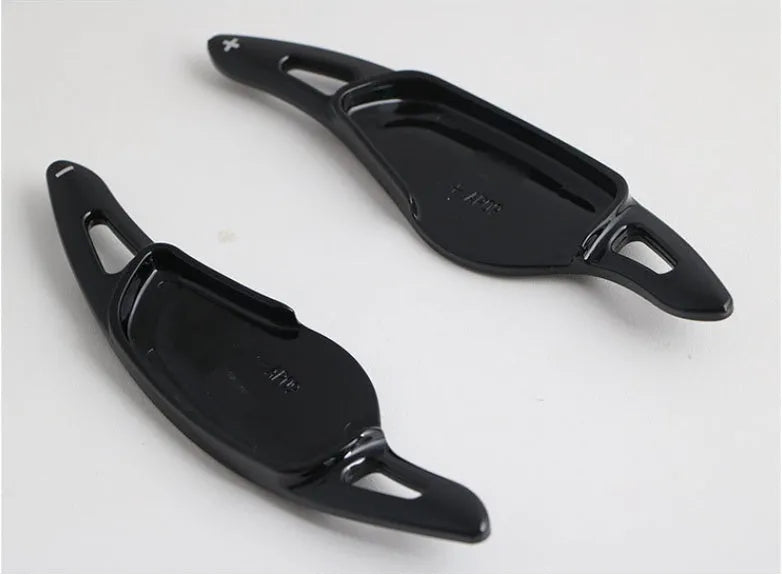 Carbon fibre pattern steering wheel paddle shifter modification part for car interior customisation