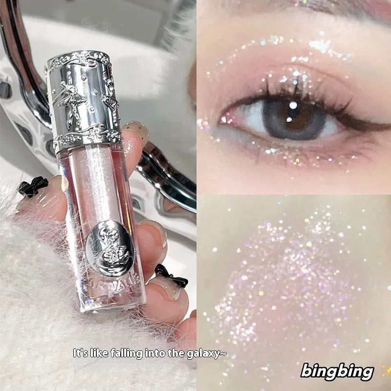 Ballet liquid eye shadow set showing five colour options with applicator