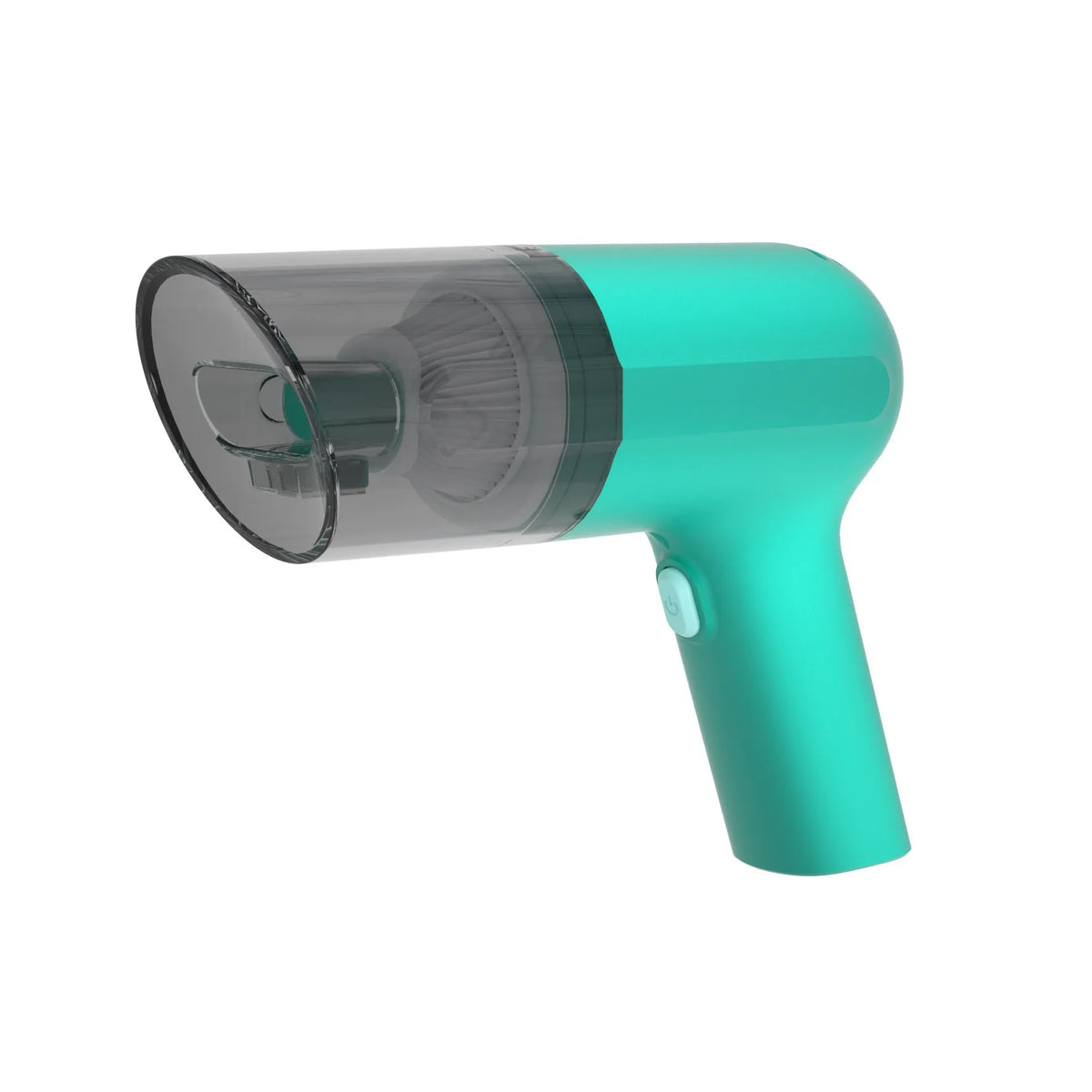 Portable handheld vacuum cleaner in white, black, green, or orange, 5V rechargeable with USB charging for car and home dust removal
