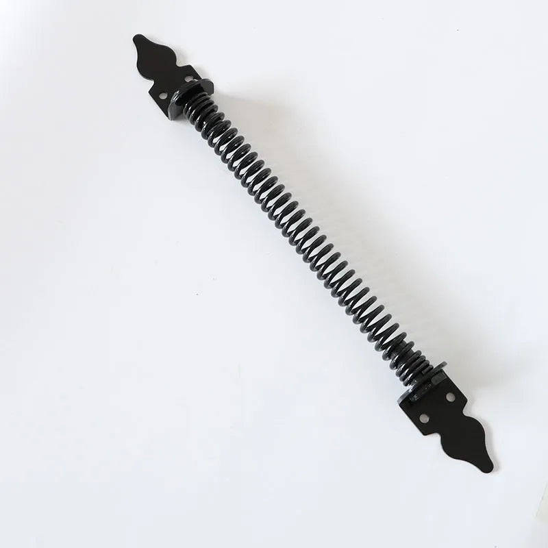 Black stainless steel door closer spring tension accessory single unit