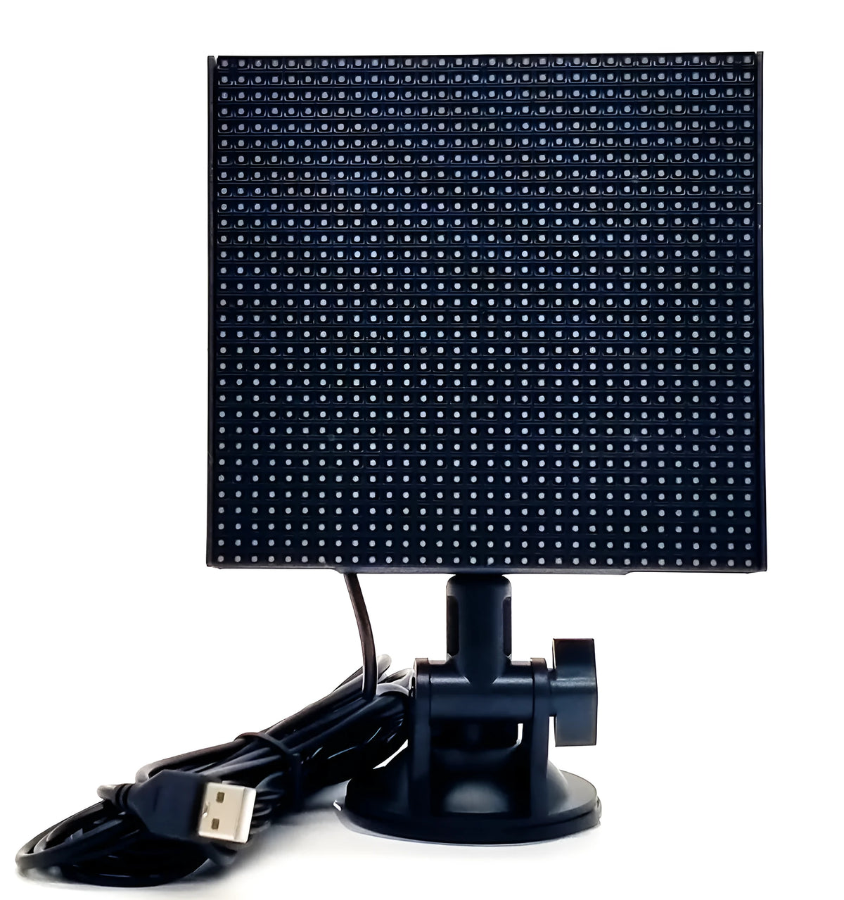 Car rear window LED expression screen with hanging installation, Bluetooth and WiFi connectivity, and power cord