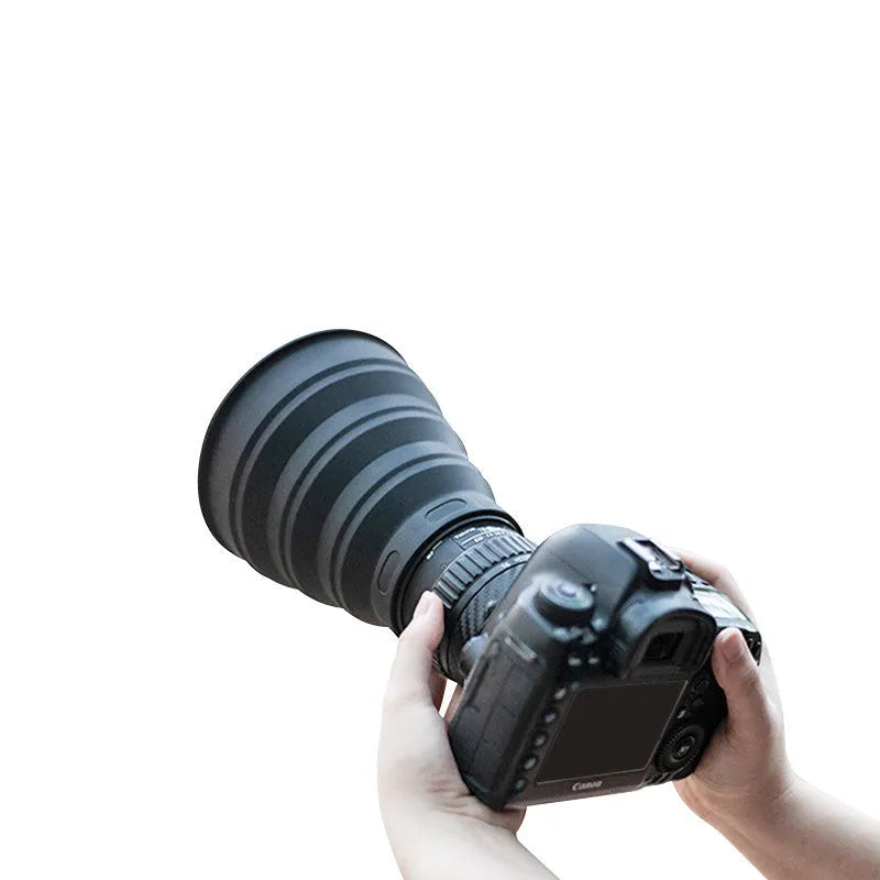 Silicone lens mask light shield for SLR and mobile phone, S 53-67mm and M 72-105mm, matte finish