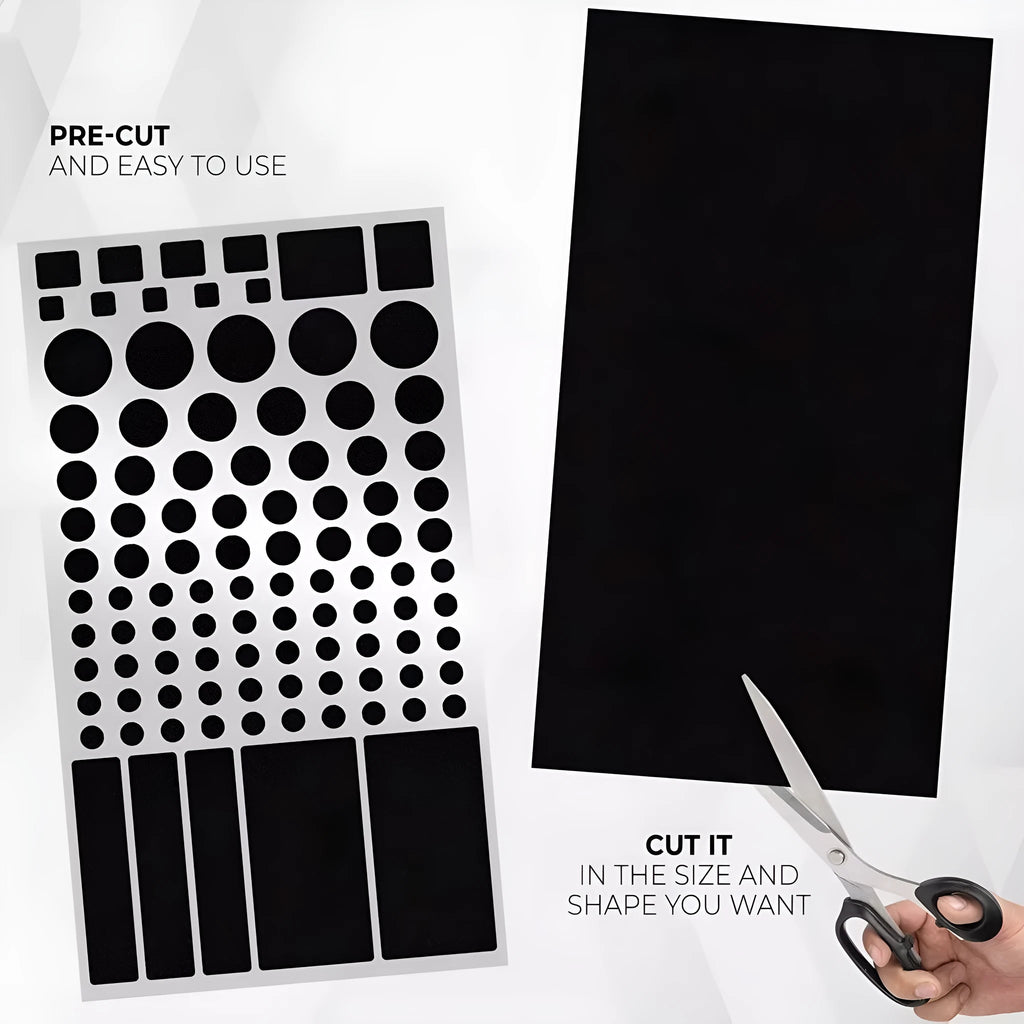 Black air conditioning light shading sticker patch for blocking LED glow