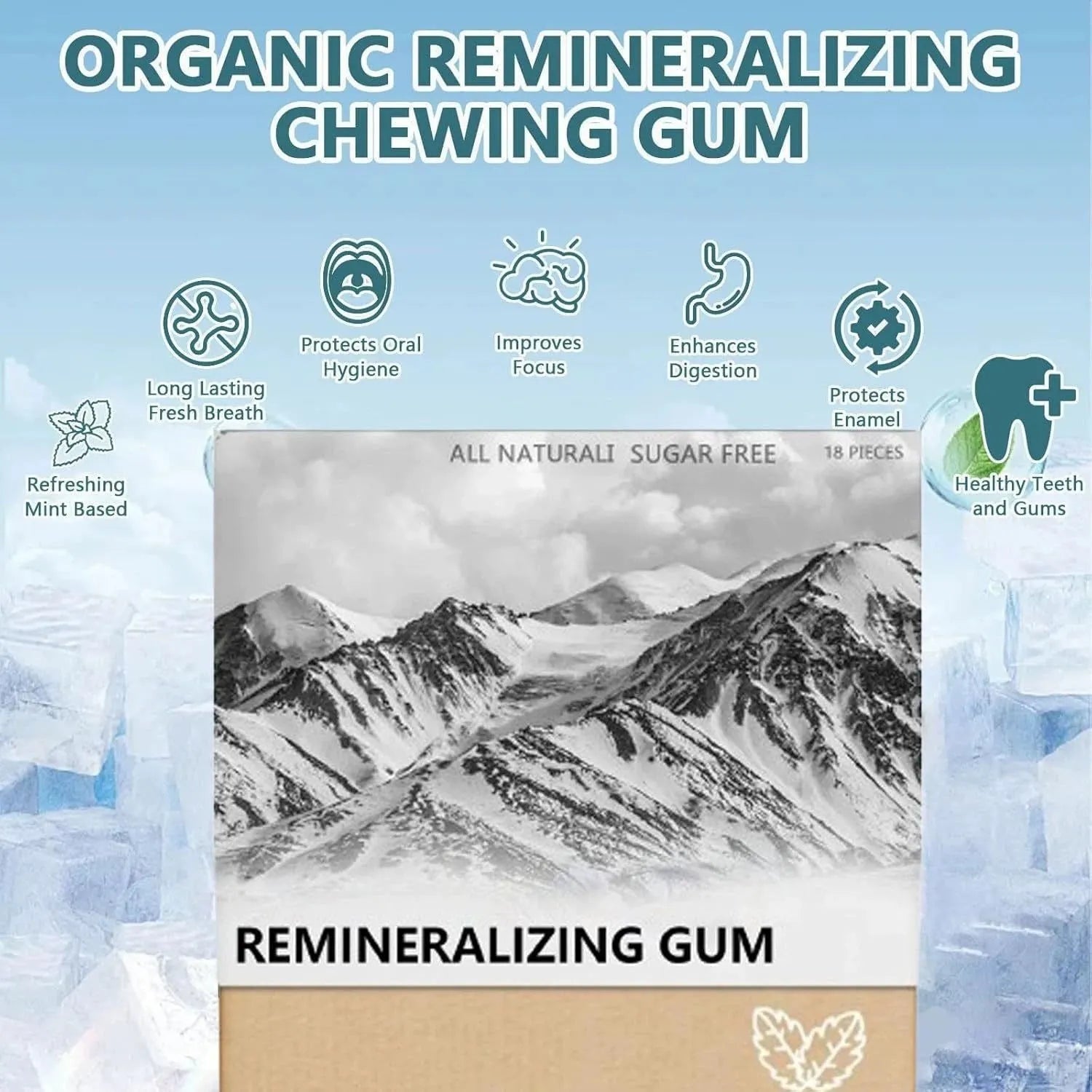 Box of frankincense mint supplement capsules showing 18-count boswellia and peppermint herbal blend