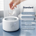 White ultrasonic tooth socket cleaning machine with 300ml tank and mechanical controls