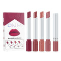 Non-stick lipstick set of 4 thin cigarette pipe lipsticks in assorted colours.