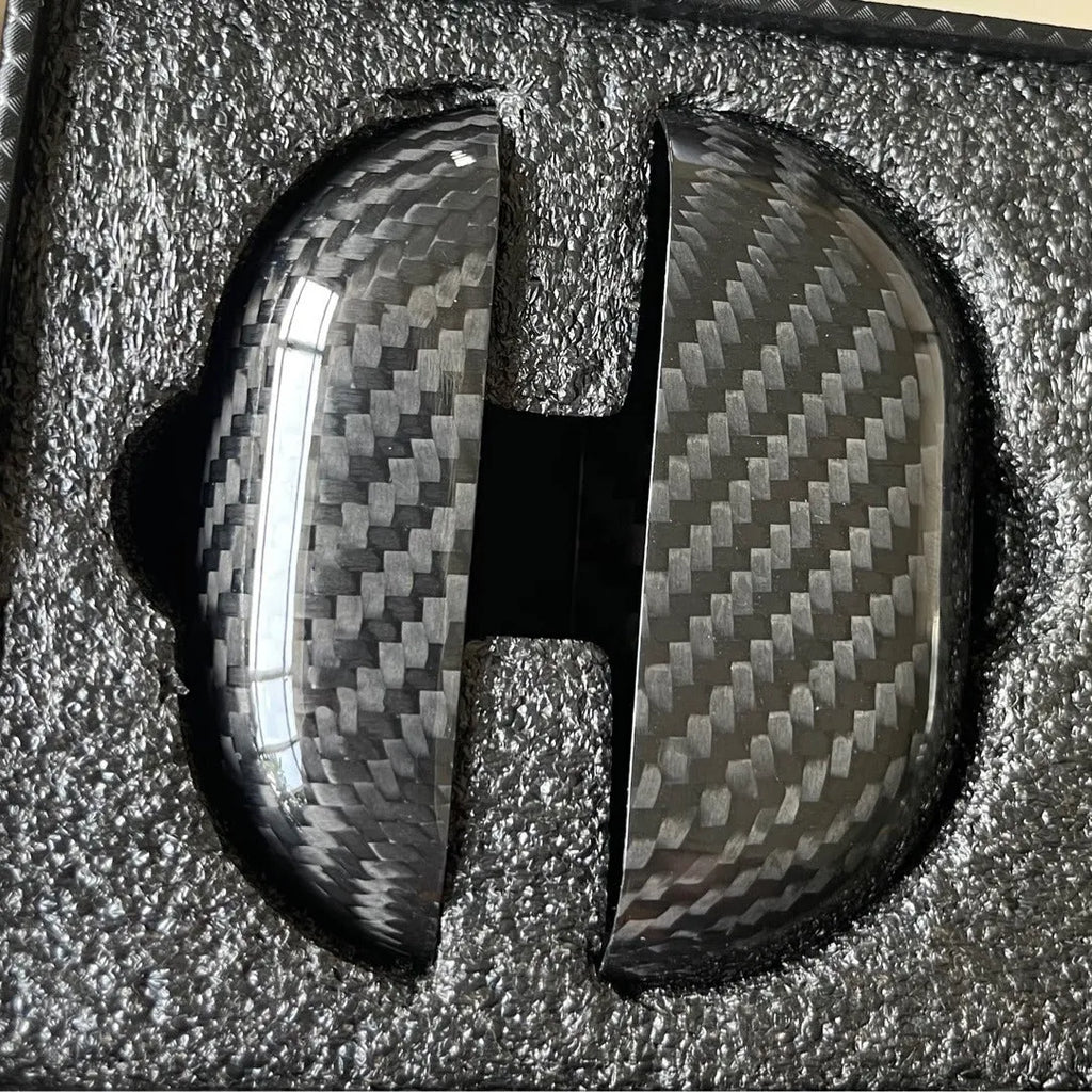 Carbon fibre protective cover for Huawei Freebuds Pro in 3K Light or 3K Matte, universal customised fit, one plastic headphone case.