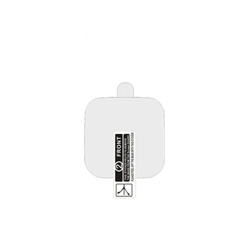 Amazfit Bip S smartwatch with full screen transparent TPU hydrogel protector applied.