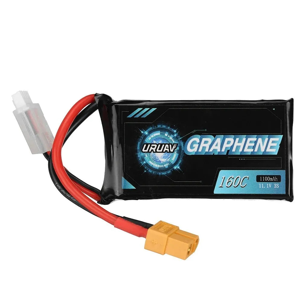 7.4V 1200mAh lithium battery for RC remote control cars and models measuring 15x36x70mm