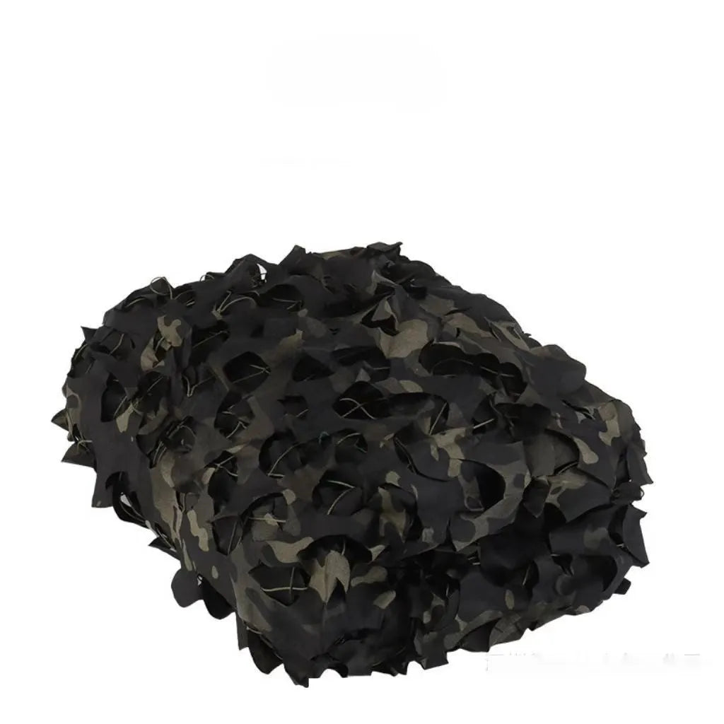 Green camouflage net cover set showing multiple pattern options for outdoor use