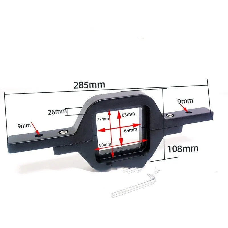 Black aluminium alloy LED reversing light bracket for Wrangler Jeep vehicles