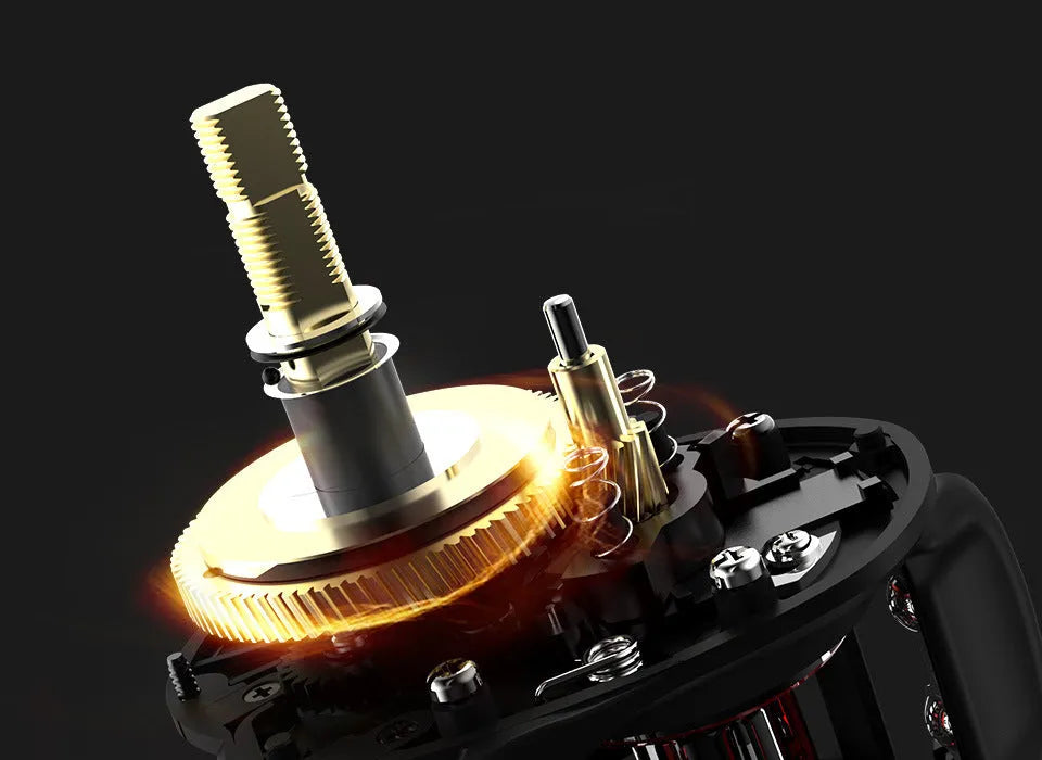 Drip Wheel lure fishing rod with integrated rocking wheel fishing reel