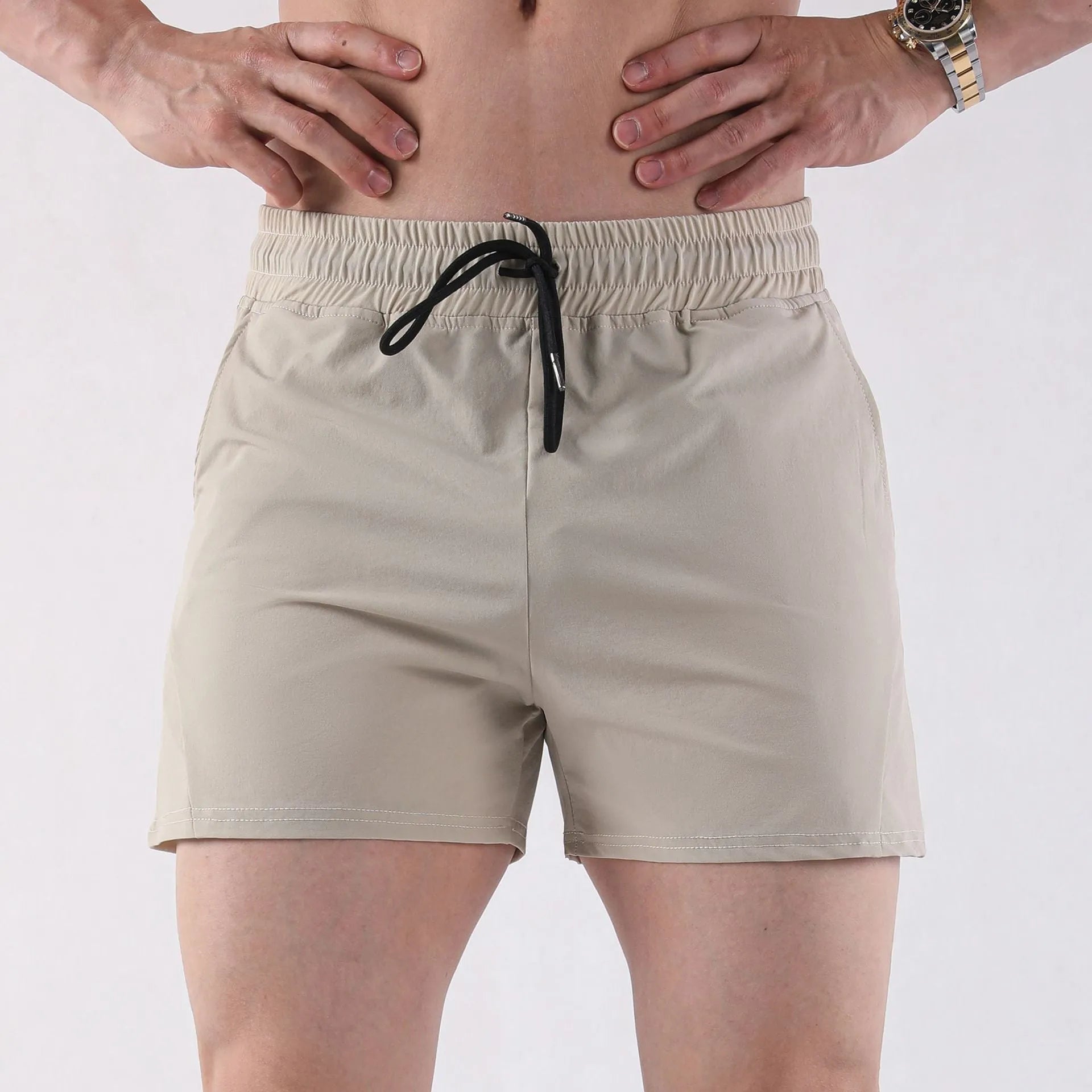Men's thin American-style basketball shorts in polyester fabric for summer sports activities