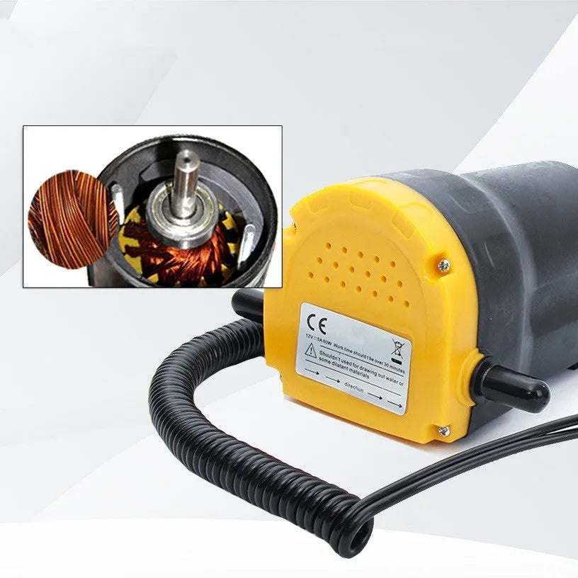 12V electric self-priming oil gear pump for engine oil transfer