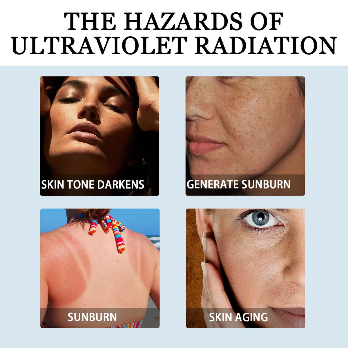 30g tube of moisturising protective lotion with UV isolation for universal skin types