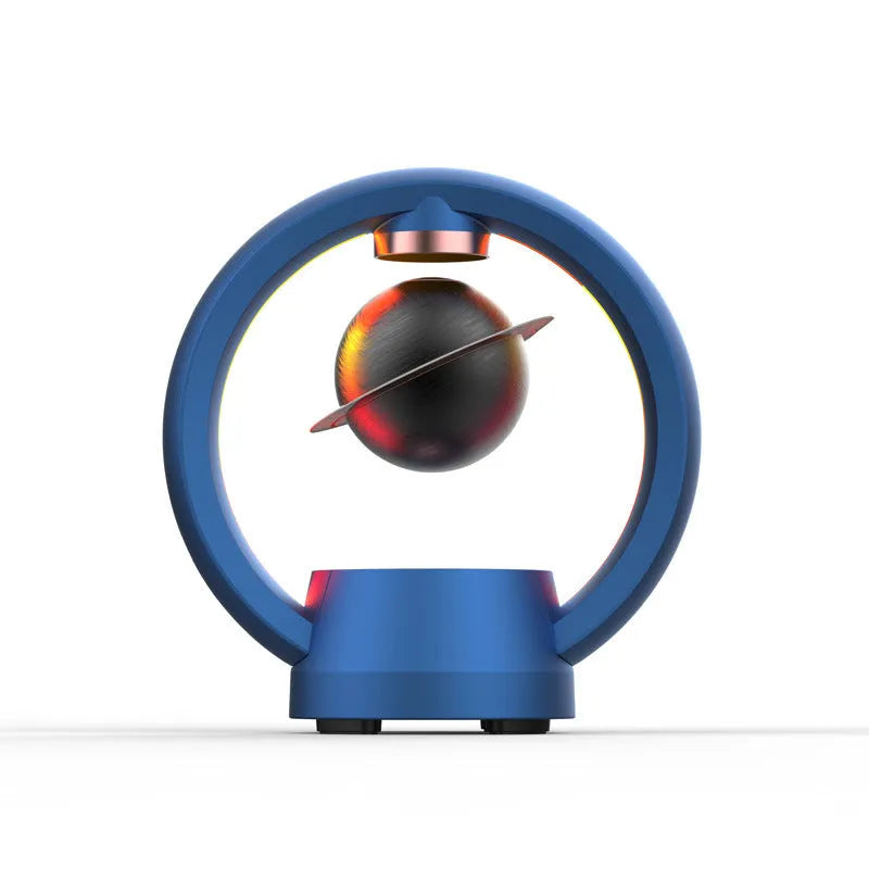 Magnetic levitation Bluetooth speaker ornament in Starry Sky Blue, 220x117x230mm, plastic and ABS shell, touch control.