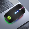 Wireless Bluetooth mouse with luminous charging indicator and metal scroll wheel in six colour options