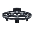 Black plastic egg holder basket for cooking machines measuring 13.8 x 12.6 x 5.7 cm