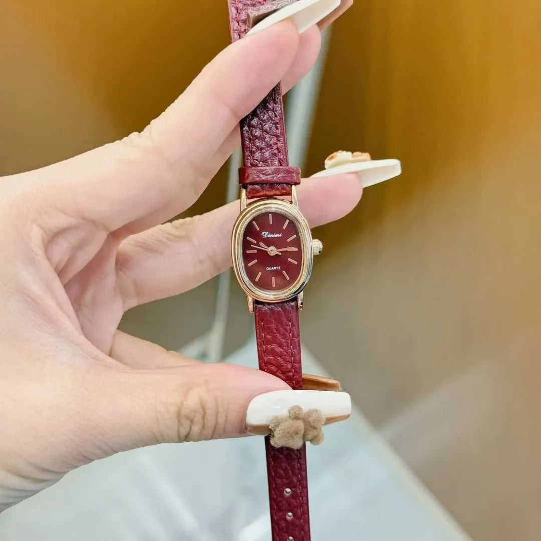 Alloy women's wristwatch with Chinese style octagonal case and diamond decorative elements