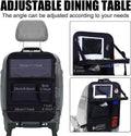 Black Oxford cloth car seat back buggy bag with hanging straps and storage pockets