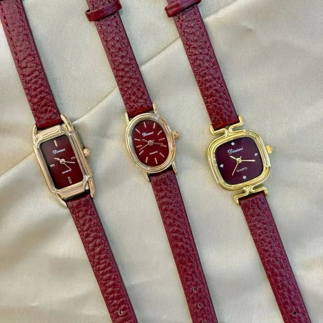 Alloy women's wristwatch with Chinese style octagonal case and diamond decorative elements