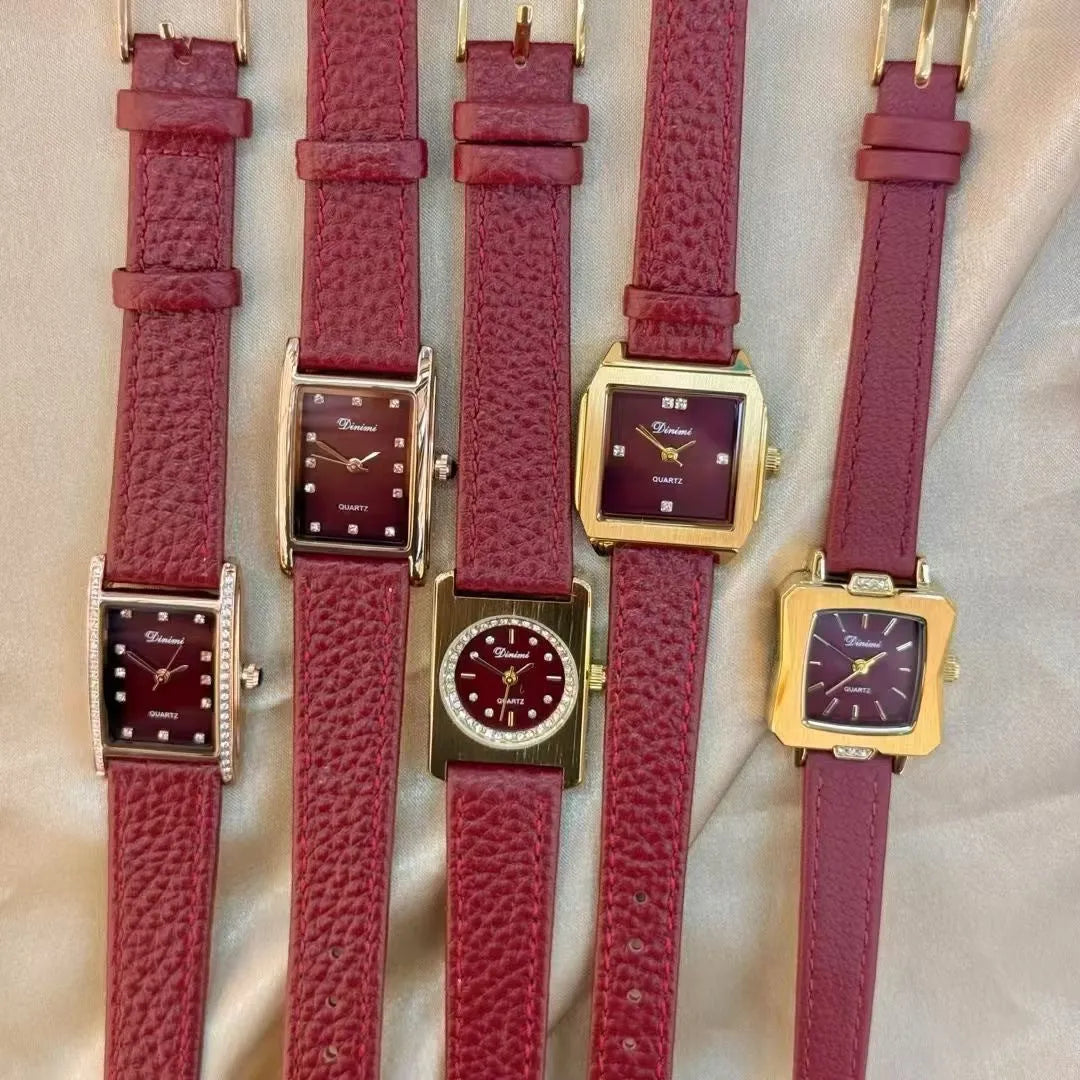 Alloy women's wristwatch with Chinese style octagonal case and diamond decorative elements