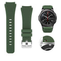 Silicone watch strap for S3 Twill 2022mm monochrome watch, sports style, 125 x 98mm, shown in available colours