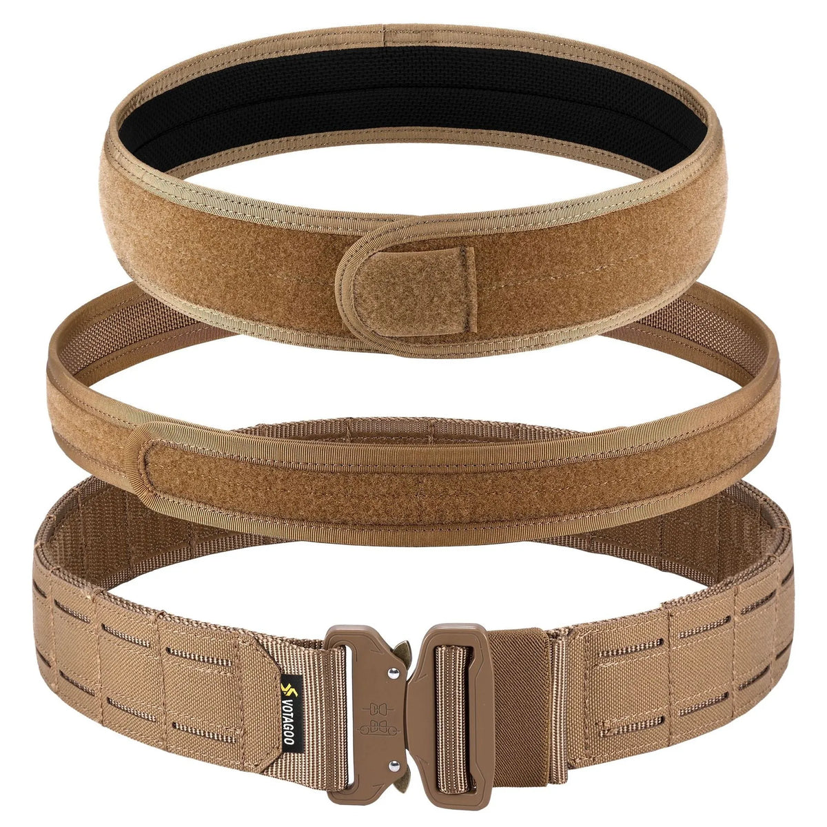 2-inch military waist seal belt with alloy quick-release buckle in CP camouflage colour