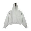 Chinese cotton composite silver fox velvet hooded sweater with removable hood in street fashion style.