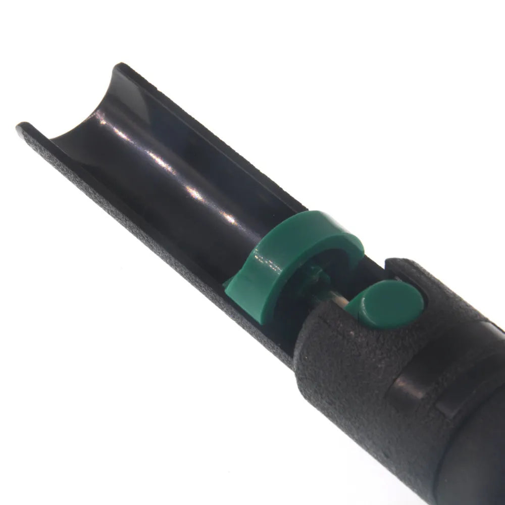 Manual semi-aluminum alloy tin suction device in black, 210mm length